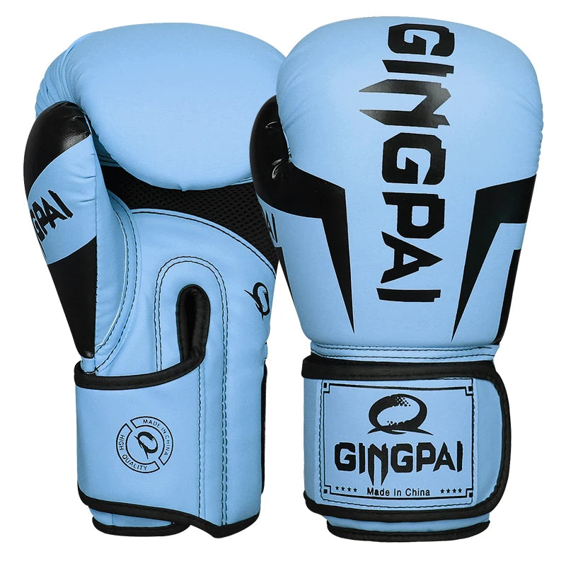 GINGPAI Hot Sale Professional Boxing Gloves Adult Men and Women Adolescent Muay Thai MMA Gloves Children Gloves Sports Equipment