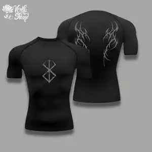 Guts Compression Shirt Berserk Anime Guts Gymwear Gymclothing Animeshirt Compressor Muscle Gym Aesthetics Animewear Shape Wear