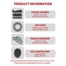 Adjustable Finger And Forearm Strengthening Kit - Improve Grip Strength And Flexibility With Resistance Hand Grippers