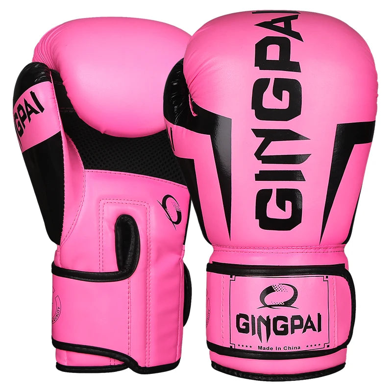GINGPAI Hot Sale Professional Boxing Gloves Adult Men and Women Adolescent Muay Thai MMA Gloves Children Gloves Sports Equipment