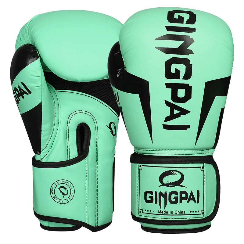 GINGPAI Hot Sale Professional Boxing Gloves Adult Men and Women Adolescent Muay Thai MMA Gloves Children Gloves Sports Equipment
