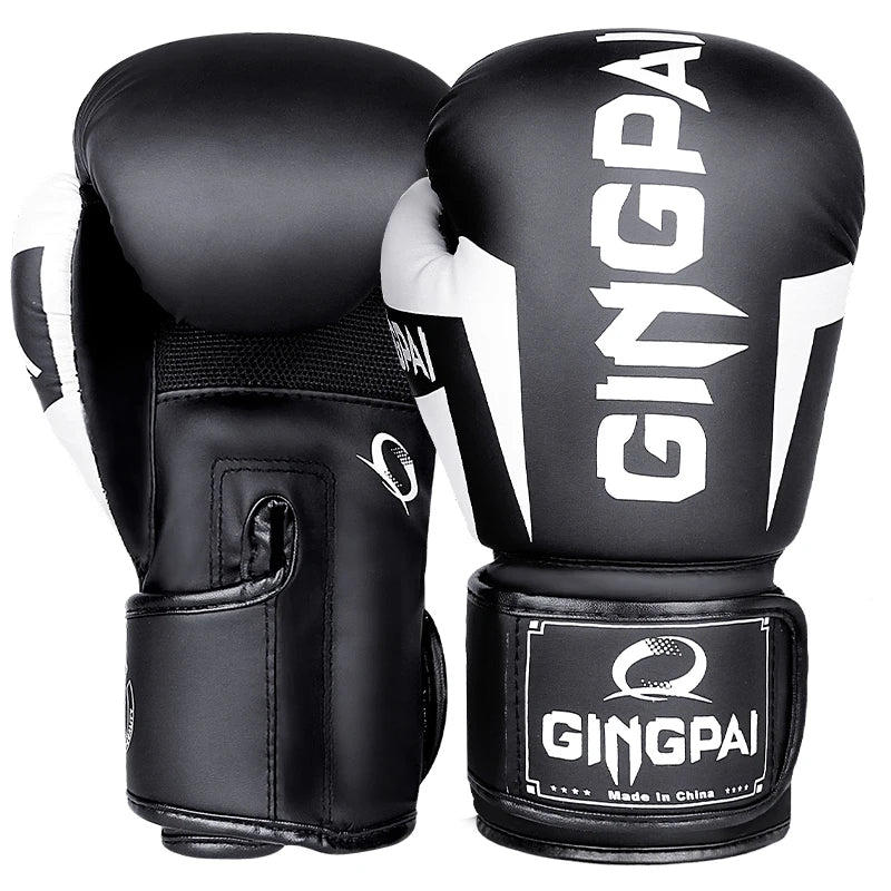 GINGPAI Hot Sale Professional Boxing Gloves Adult Men and Women Adolescent Muay Thai MMA Gloves Children Gloves Sports Equipment