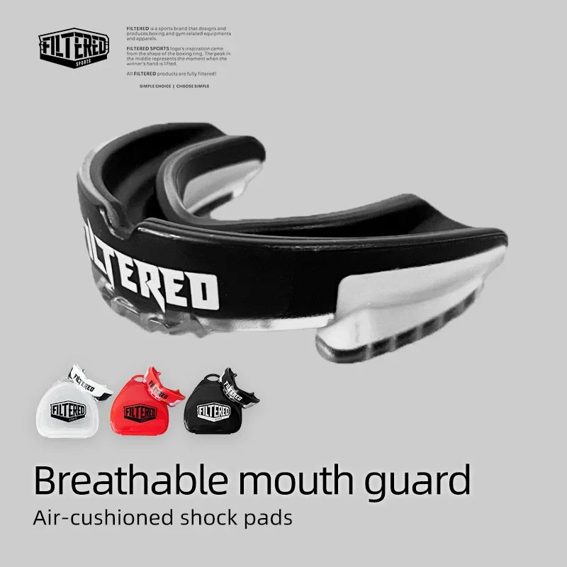 Filtered Sports Adult Sports Mouthguard Muay Thai Boxing Teeth Rugby Fight Training Protection Mma BracesFighting Mouth Guard