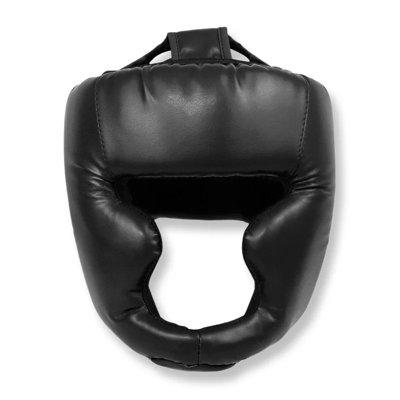 Boxing Helmet Leather Karate Muay Thai Sanda Training Adults Kids Head Guard Taekwondo Helmets Full-Covered Thickened Men Women