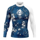 Rash Guard Men's Surfing Long SLeeve Shirts Lycra Surf Traje De Baño Manga Larga Swimsuit Upf 50+ Performance Swimimng Clothing