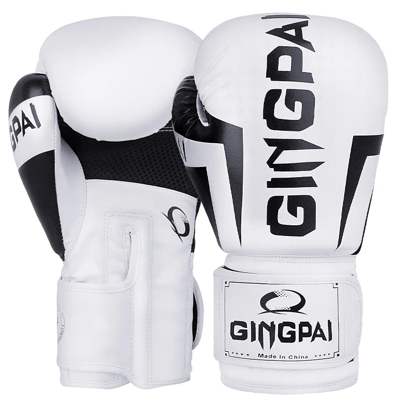 GINGPAI Hot Sale Professional Boxing Gloves Adult Men and Women Adolescent Muay Thai MMA Gloves Children Gloves Sports Equipment