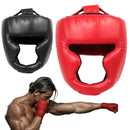 Boxing Helmet Leather Karate Muay Thai Sanda Training Adults Kids Head Guard Taekwondo Helmets Full-Covered Thickened Men Women