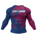 Cody Lundin Men Cool Fighting Wear jiu jitsu BJJ Boxing Rashguard Custom Grappling Kicboxing Club Uniforms Compression Gym Tees