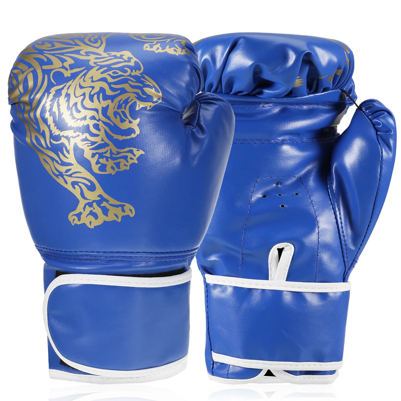 Adults Boxing Gloves Breathable PU Leather Fighting Gloves Kids Boxing Training Kickboxing Gloves for Gym Indoor Outdoor Sport